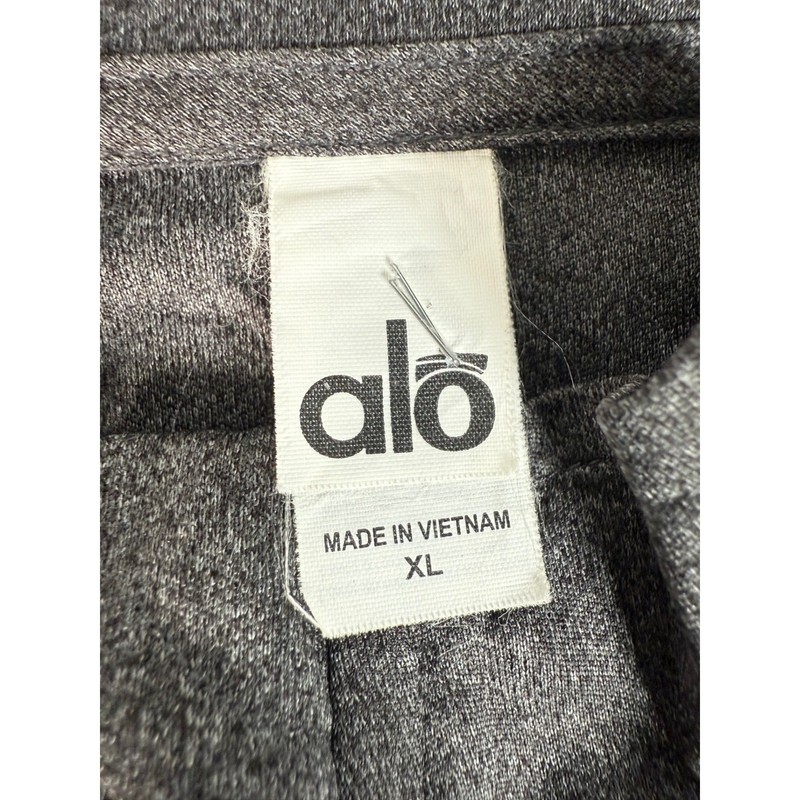 Alo Long Sleeve Half Zip Pullover Athletic Shirt Men's XL Gray Performance Sport gallery