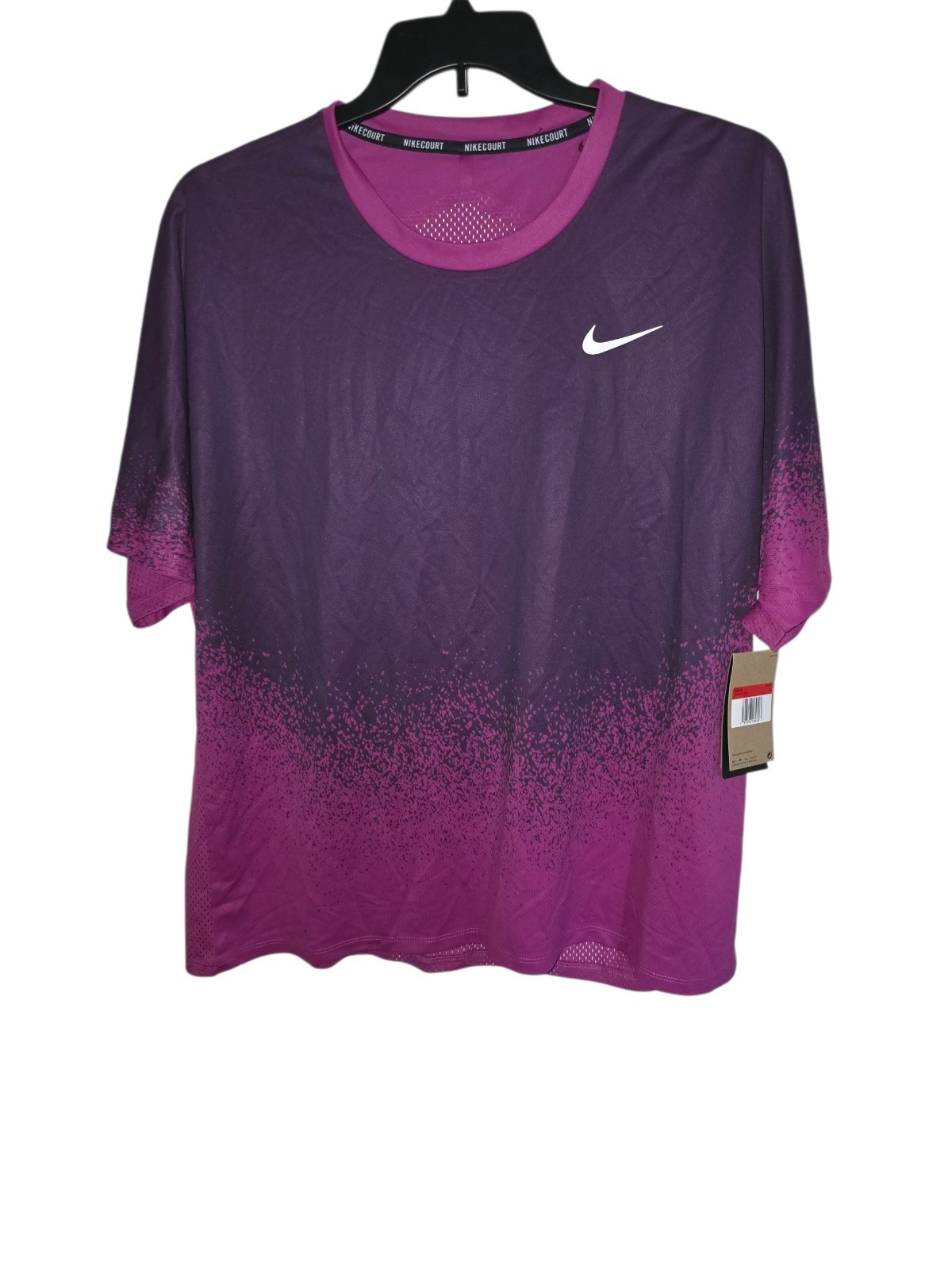 Nike Court Slam Large ADV Tennis Shirt Fuschia FV2436-518 NWT Carlos Alcaraz gallery