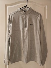 BLACK CLOVER Men’s Large 1/4 Zip Dri Balance Performance Shirt Gray