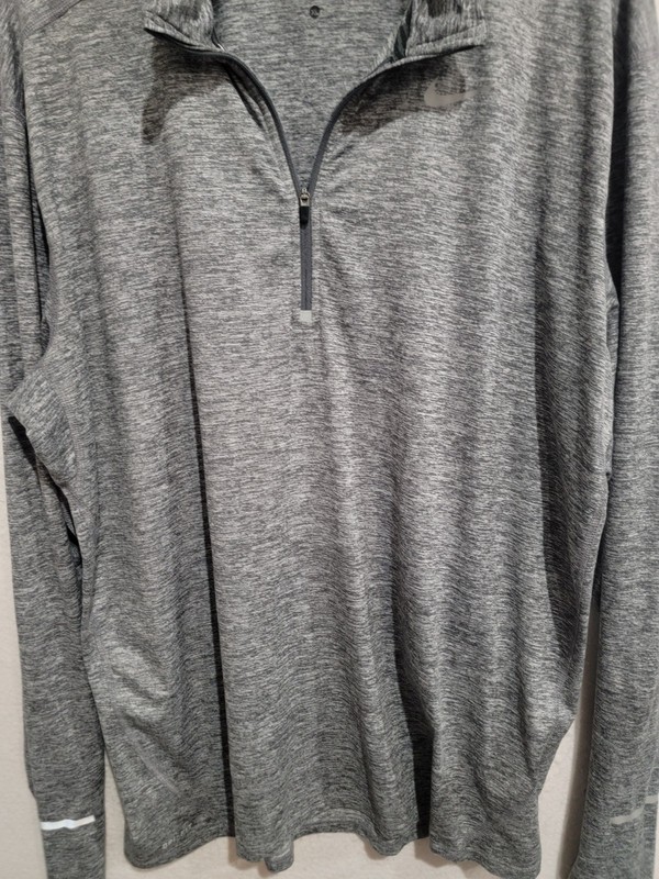 Nike Element Half-Zip Running Top Mens XL Grey Heather Dri-Fit Pullover 683485 gallery