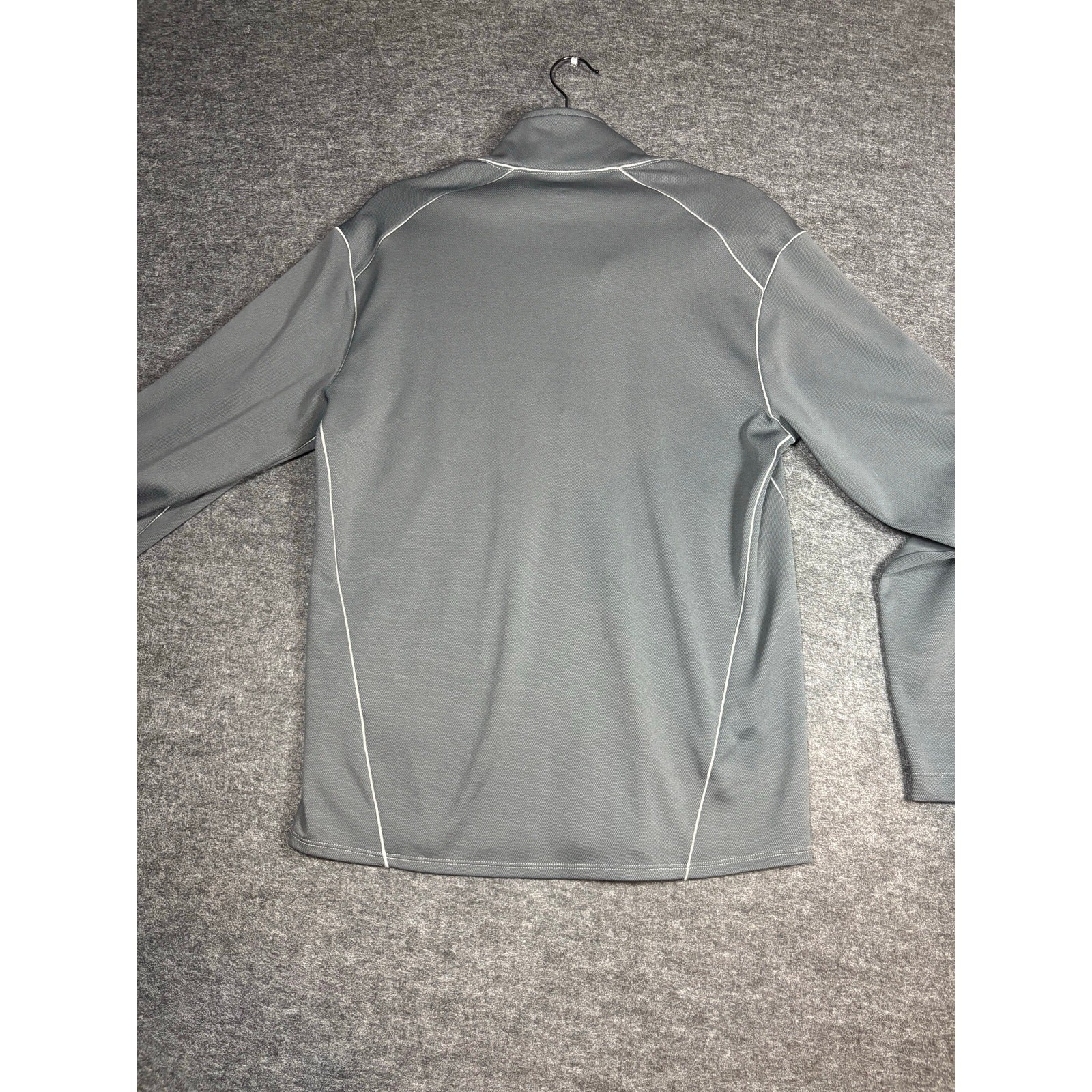 Eddie Bauer Sport 1/4 Zip Pullover Men’s Medium Gray Active Fit Performance 0469 gallery