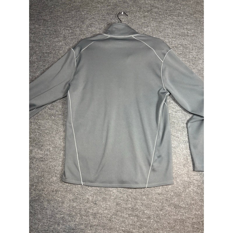 Eddie Bauer Sport 1/4 Zip Pullover Men’s Medium Gray Active Fit Performance 0469 gallery