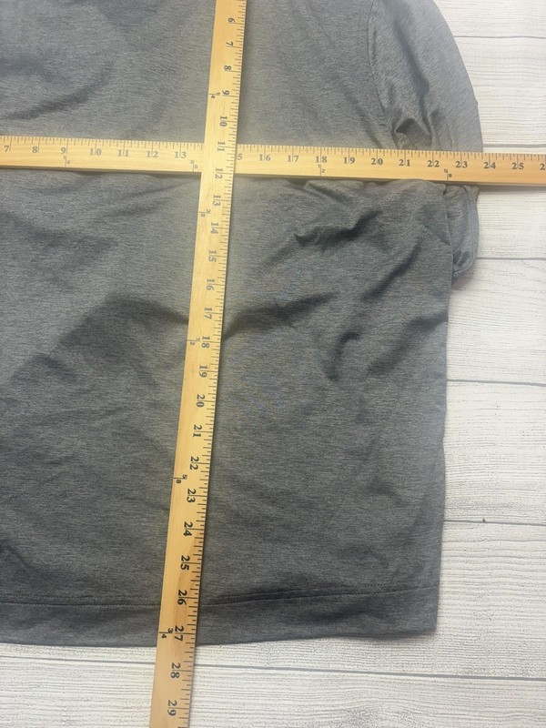 Greg Norman Pullover Mens Large Gray Long Sleeve 1/4 Zip Golf Top Stretch gallery