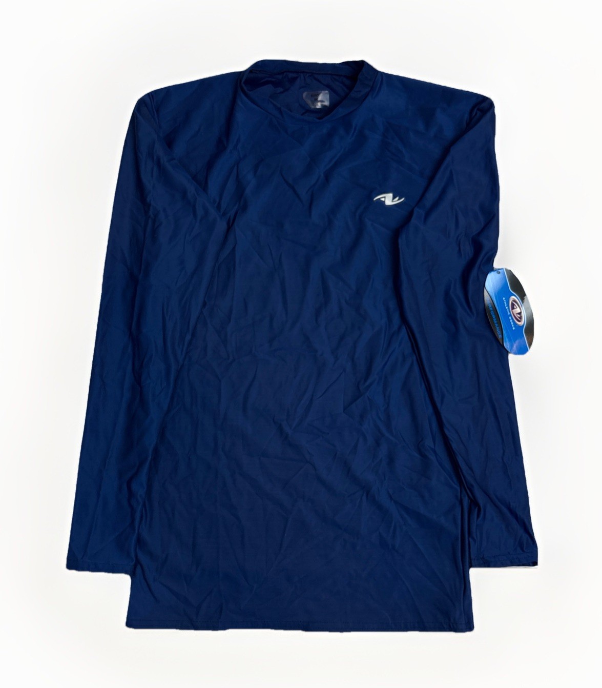 Athletic Works Performance Compression Top Navy Blue Long Sleeve Mens Size XL gallery