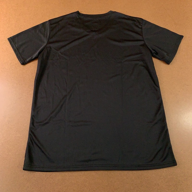 Real Essentials Mens Size Large Black Short Sleeve V Neck Athletic Tee New gallery