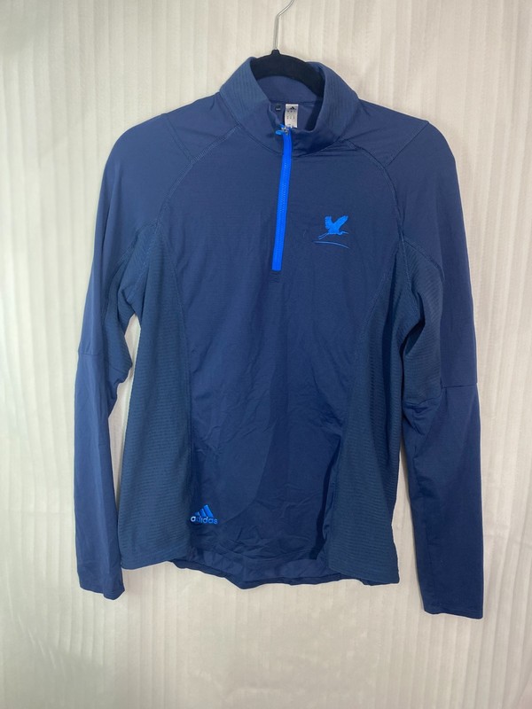 Adidas HEAT.RDY Quarter Zip Pullover Men's Medium Blue Long Sleeve Athletic gallery