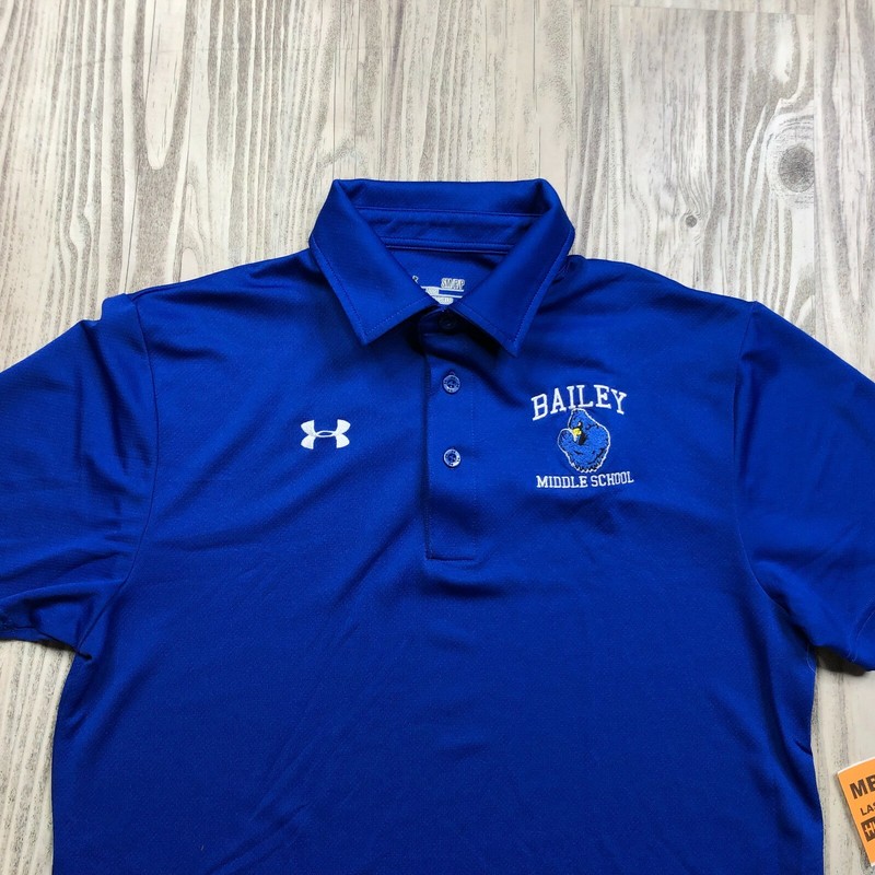 Official Under Armour Bailey Middle School Coach Teacher Men Polo Shirt Small S gallery