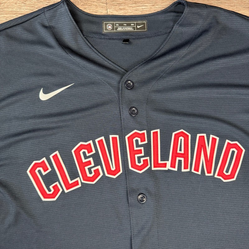 Nike Cleveland Indians Navy Alternative Baseball Jersey Men's Size XXL NEW gallery