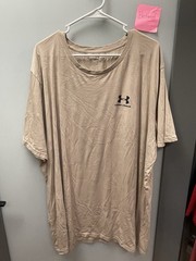 Under Armour Tan Loose Men’s Performance Tee Size 5XL
