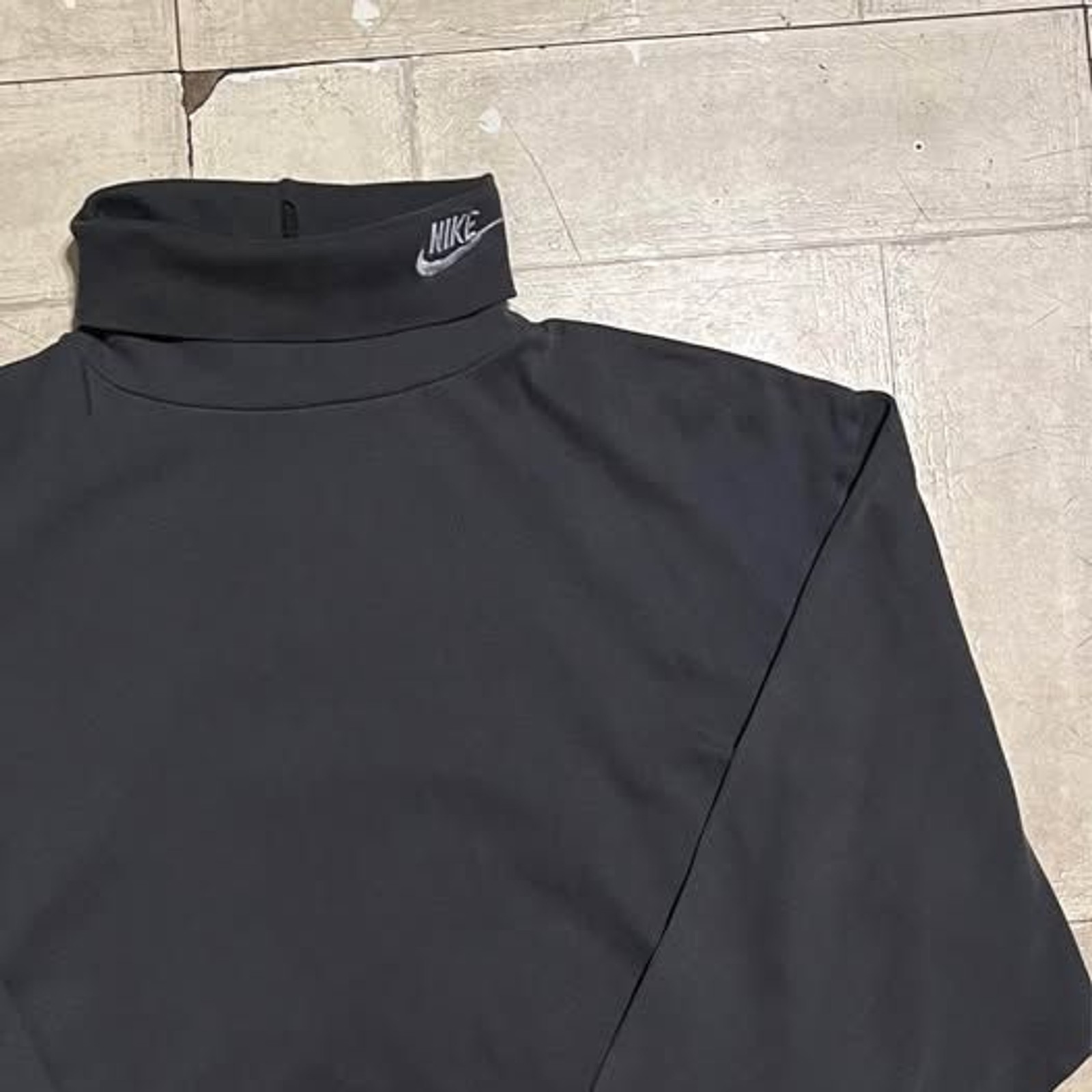 Vintage 90s Nike sportswear dri-fit gray turtle neck long sleeve size XL gallery