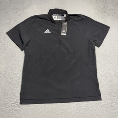 Adidas Sideline 1/4 Zip Pullover Jacket Men’s Medium Black Short Sleeve GM2498