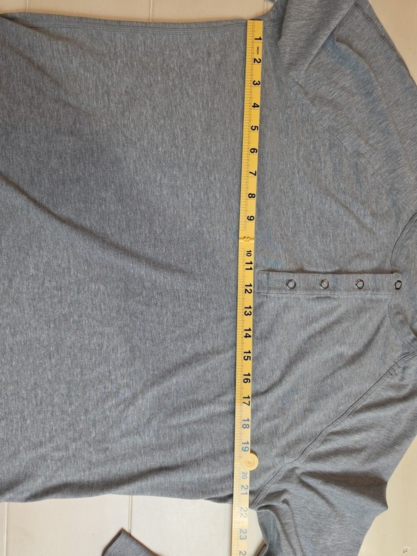 Lululemon Mens Synth Long Sleeve Heathered Size Large Gray gallery
