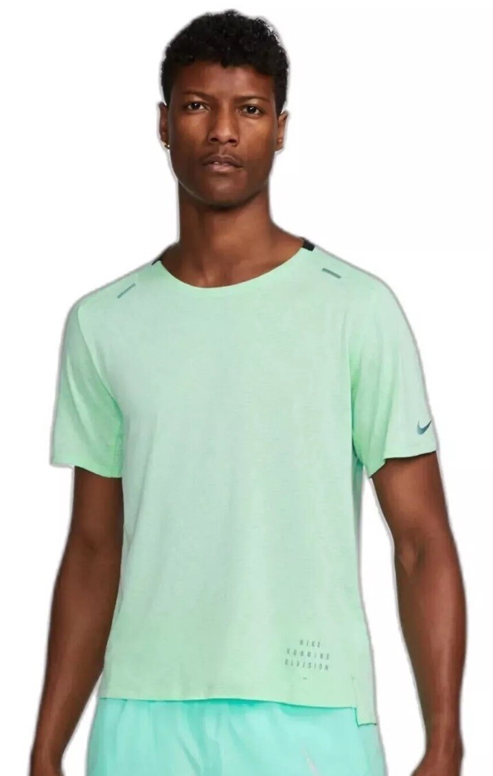 Nike Sz 2XL Dri-FIT “Pinnacle” S/S Running DIVISION TOP Green DQ6540 $80 gallery