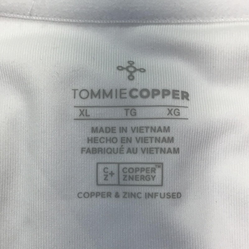 Tommie Copper Compression Shirt Mens XL White Zip Lower Back Support Top gallery