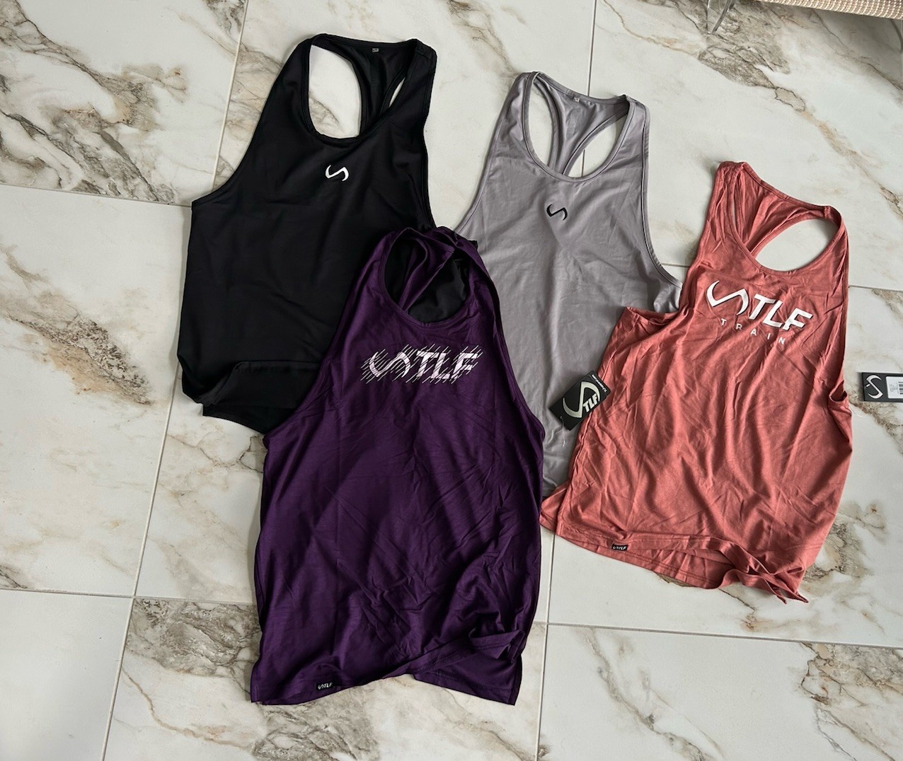 TLF Take Life Further Men’s Drop Tank Tops Stringers Gym Tee Lot Of 4 M Medium gallery