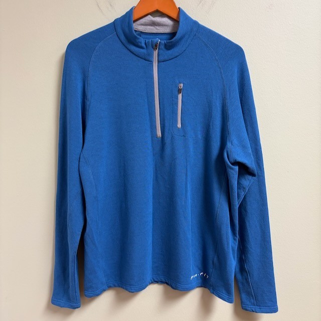 Free Fly Mens Performance Bamboo Apparel Size M Blue Pullover Long Sleeve Active gallery