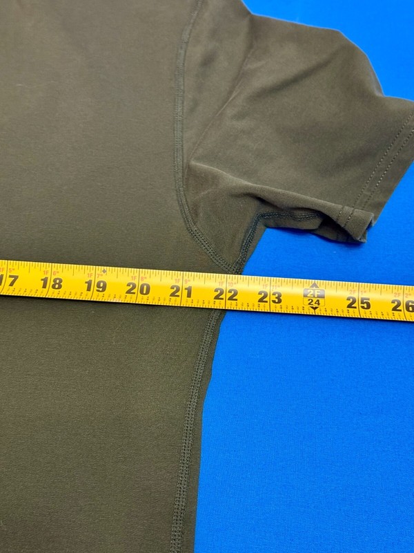BYLT Drop-Cut Luxe V-Neck Tee Men's Large Olive Green Tri-Blend Athletic Fit gallery