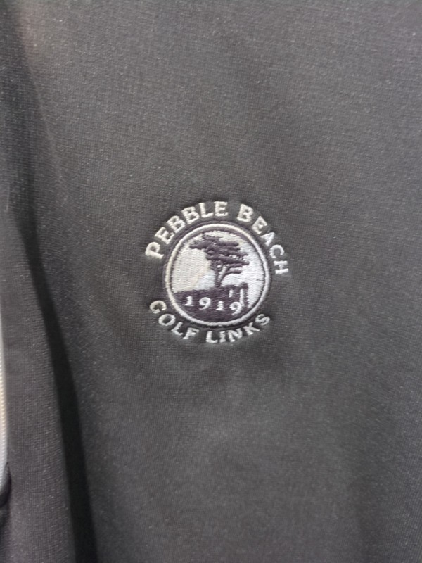 Galvin Green Pebble Beach Golf Links Quarter Zip Pullover Black Performance gallery