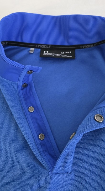 Under Armour Golf Pullover Mens L ColdGear Storm 1/4 Snap Mock Neck gallery