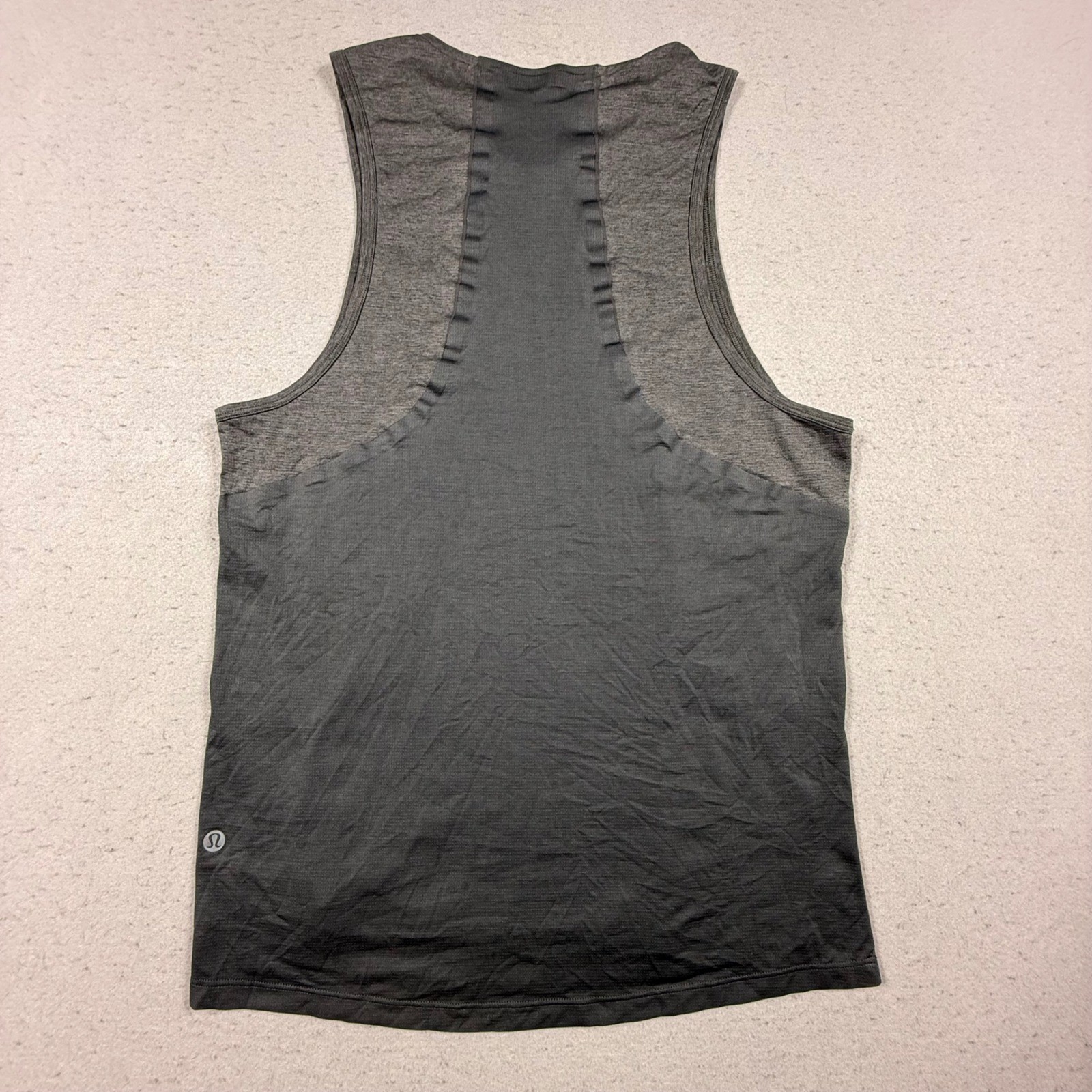 Lululemon Mens Sleeveless Training Tank Top Heathered Charcoal Grey Activewear gallery