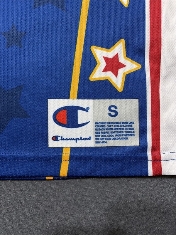 Champion Harlem Globetrotters Jersey Mens Small Blue Hot Shot 9 Basketball gallery