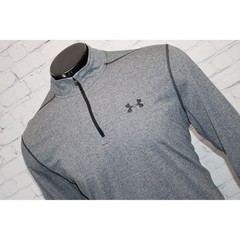 Under Armour Heatgear Threadborne Pullover Mens XL Gray 1/4 Zip Loose Fit Gym