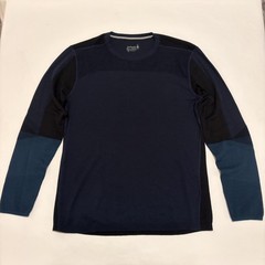 Smartwool Intraknit Shirt Mens 2XL Blue Long Sleeve Thermal Merino Base Layer