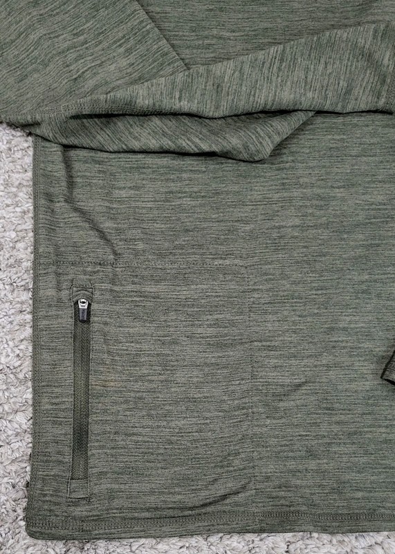 Vuori Ease Performance 1/4 Zip 2.0 Long Sleeve Stretch Green Pullover Size M gallery