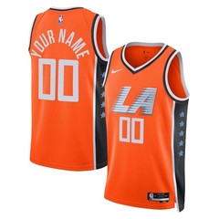 Custom NBA 2025/26 LA Clippers Swingman City Edition Full Stitched Orange Jersey
