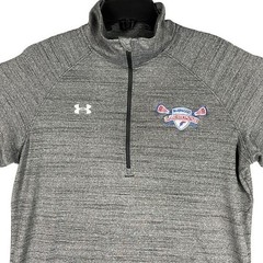 Under Armour Heatgear Loose Lacrosse Shirt Mens L Zip Pullover Practice Warm-Up