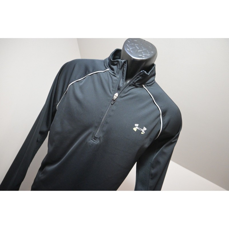 Under Armour Run Pullover Athletic Jacket Mens Large Black 1/4 Zip Excellent gallery
