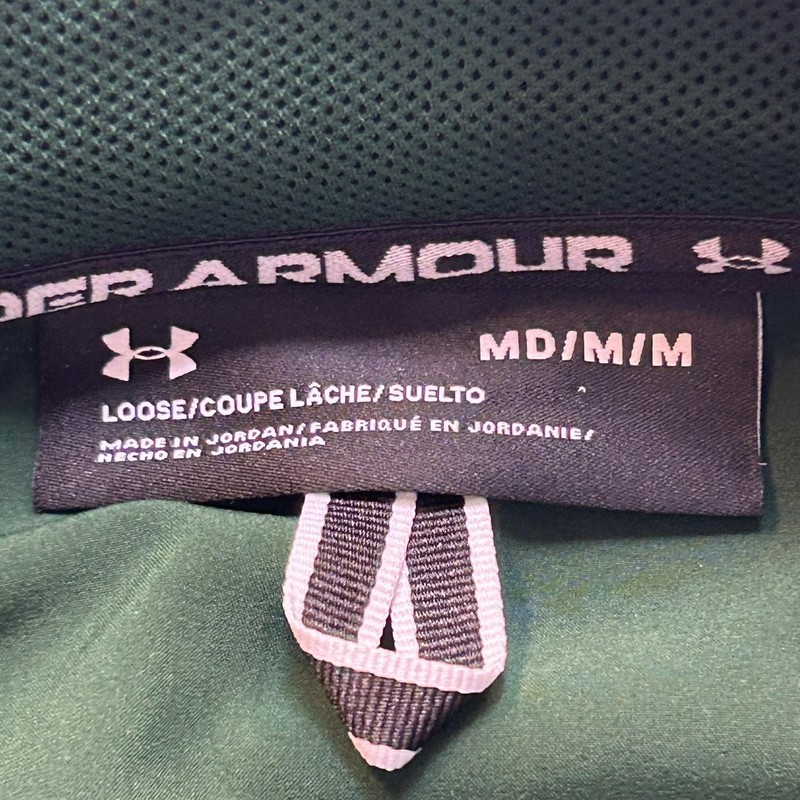 Under Armour Pullover Mens M Green Motivate 2.0 Short Sleeve 1/2 Zip Performance gallery