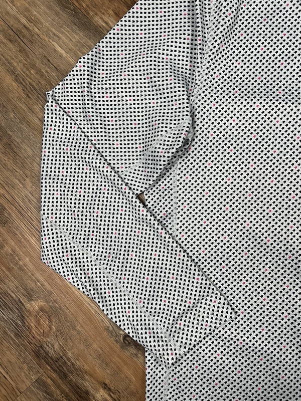 1764 Golf Pullover Jacket Men's M Gray 1/4 Zip Geometric Stretch Performance gallery