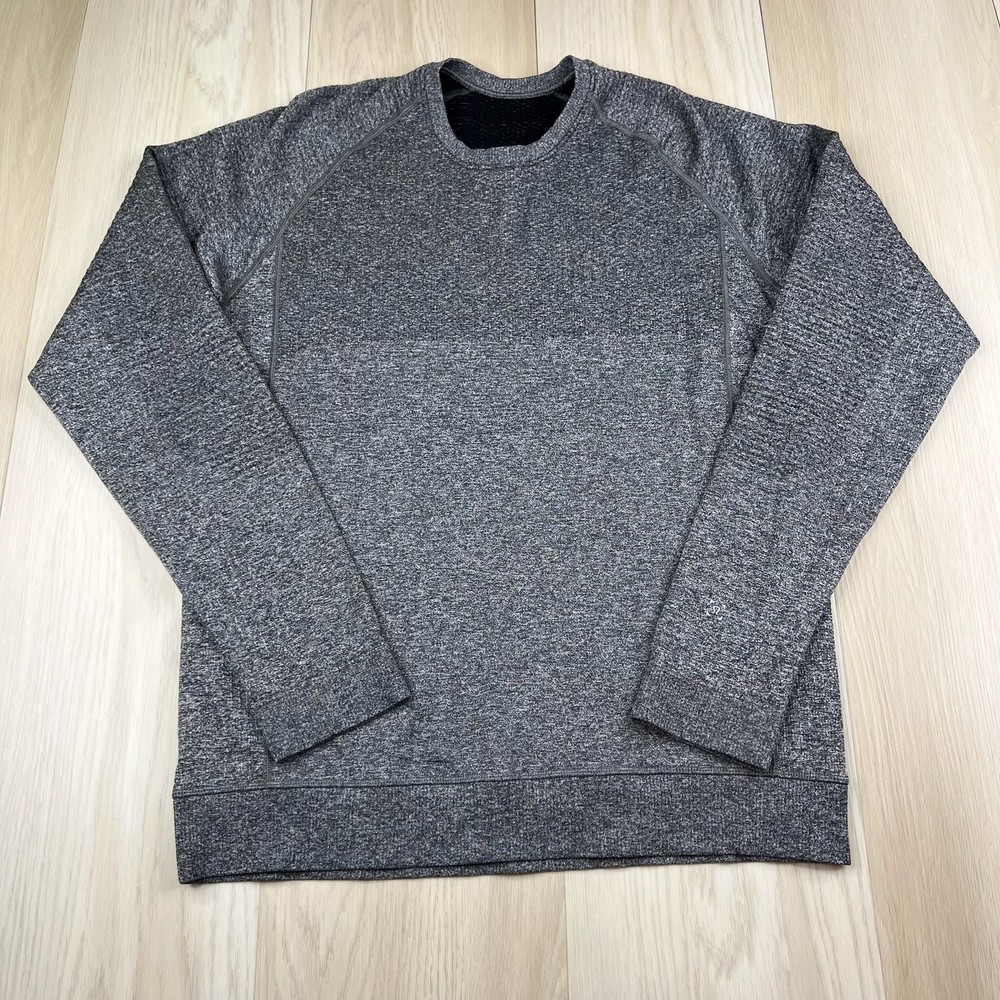 Lululemon Engineered Warmth Crewneck Pullover Mens Size L Large Heathered Gray