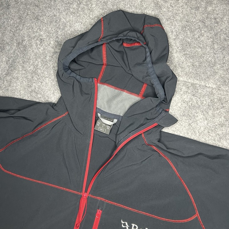 Rab Mens Boreas Pull-On Base Layer Half Zip Hooded Jacket Hoodie Large Dark Grey gallery