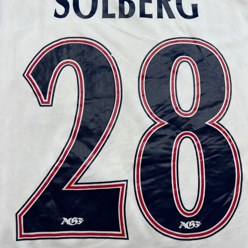 Aarhus GF 2012 2013 Home Solberg #28 Football Jersey Sz L Hummel Match Issue gallery
