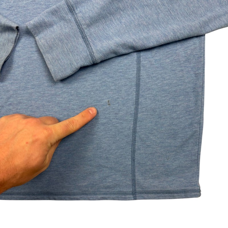 Tommy Bahama IslandZone 1/4 Zip Pullover Men's M Long Sleeve Heather Blue UPF gallery