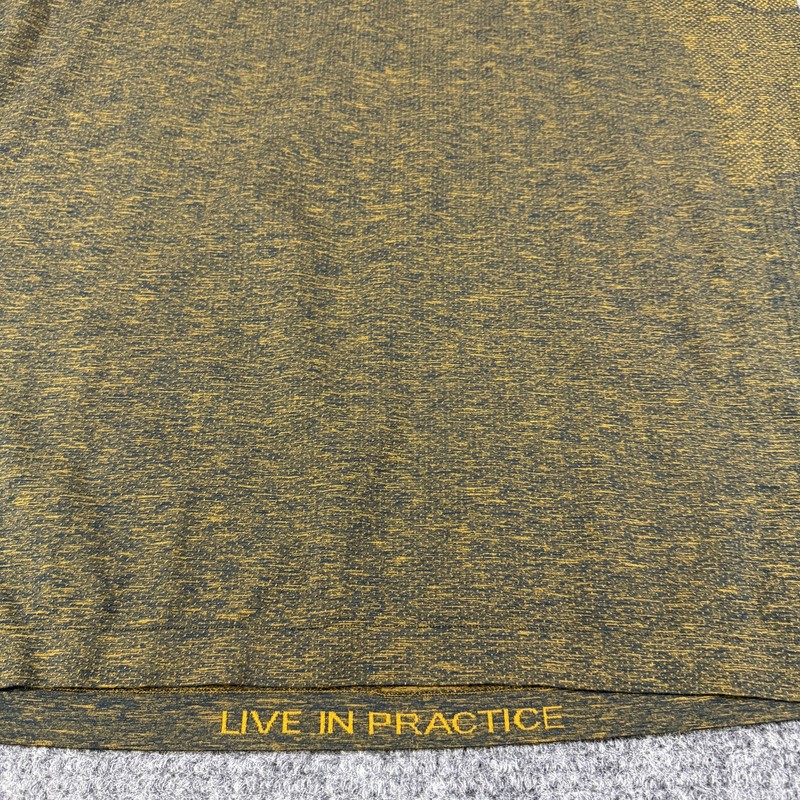 Lululemon Shirt Mens XL Green Yellow Seamless Athletic Training Live In Practice gallery