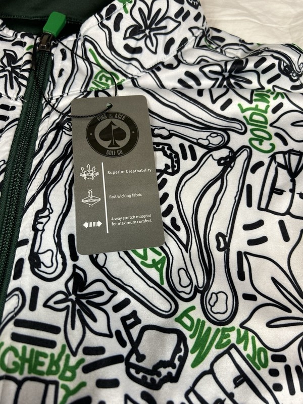 NWT PINS & ACES AUGUSTA MASTERS 2022 LIMITED EDITION TOPO 1/4 ZIP SIZE M gallery