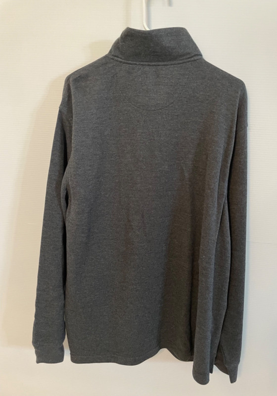 Mens Club Room 2XL Dark Gray Quarter Zip Long Sleeve Shirt gallery