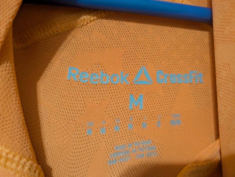 Reebok CrossFit Games 2015 Mens M Orange Pullover Hoodie Graphic Logo Pockets gallery