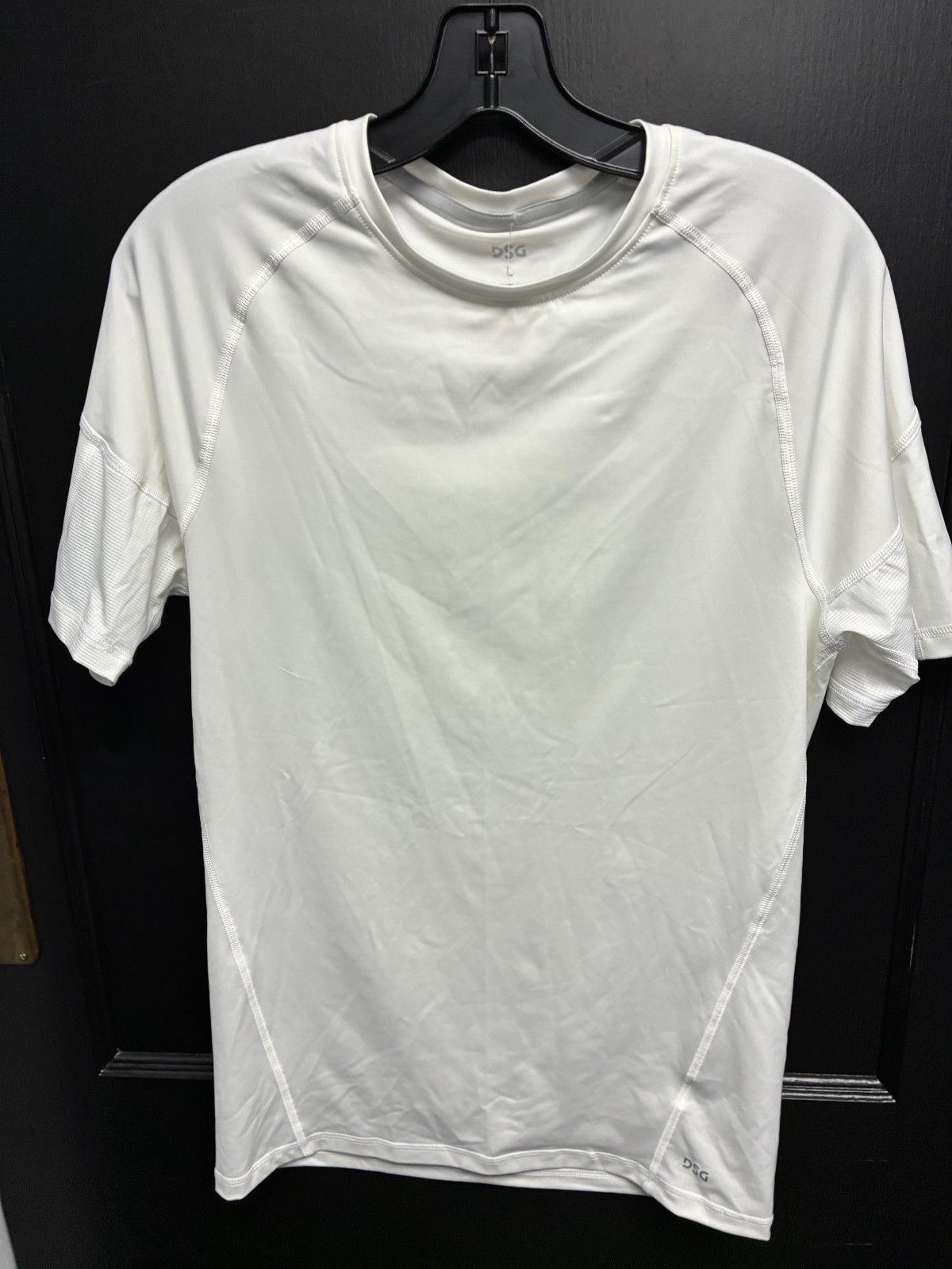 Men's DSG (Dicks Sporting Goods) White Short Sleeve Crew Neck Active gallery