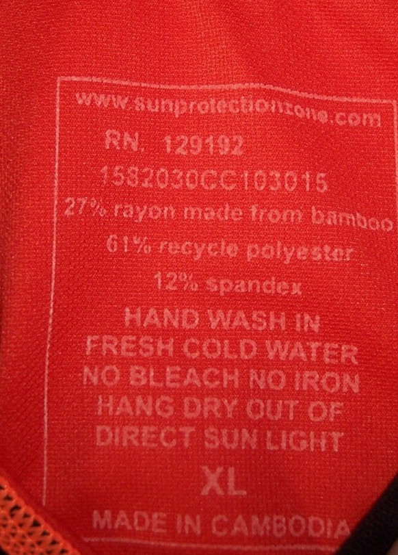 ACTIVSKINZ MAXIMUM UV PROTECTION Swim Hike SHIRT Orange SIZE XL Unisex Mens T3 gallery