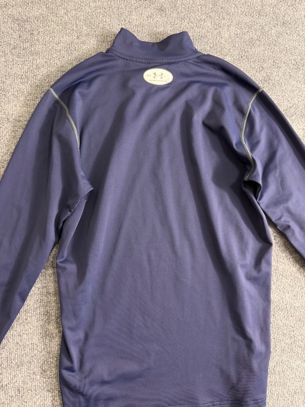 Under Armour ColdGear Mock Neck Fitted Long Sleeve Shirt Men’s Small Navy Blue gallery