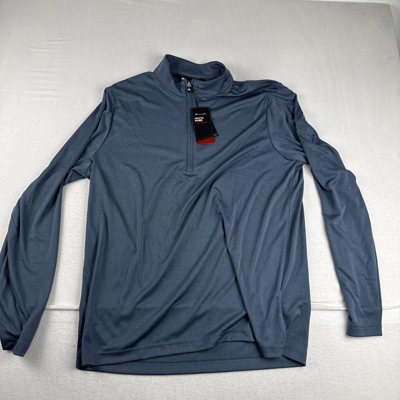 New! Travis Mathew Prestige Pure Performance 1/4 Zip Blue XL Ryan Homes gallery