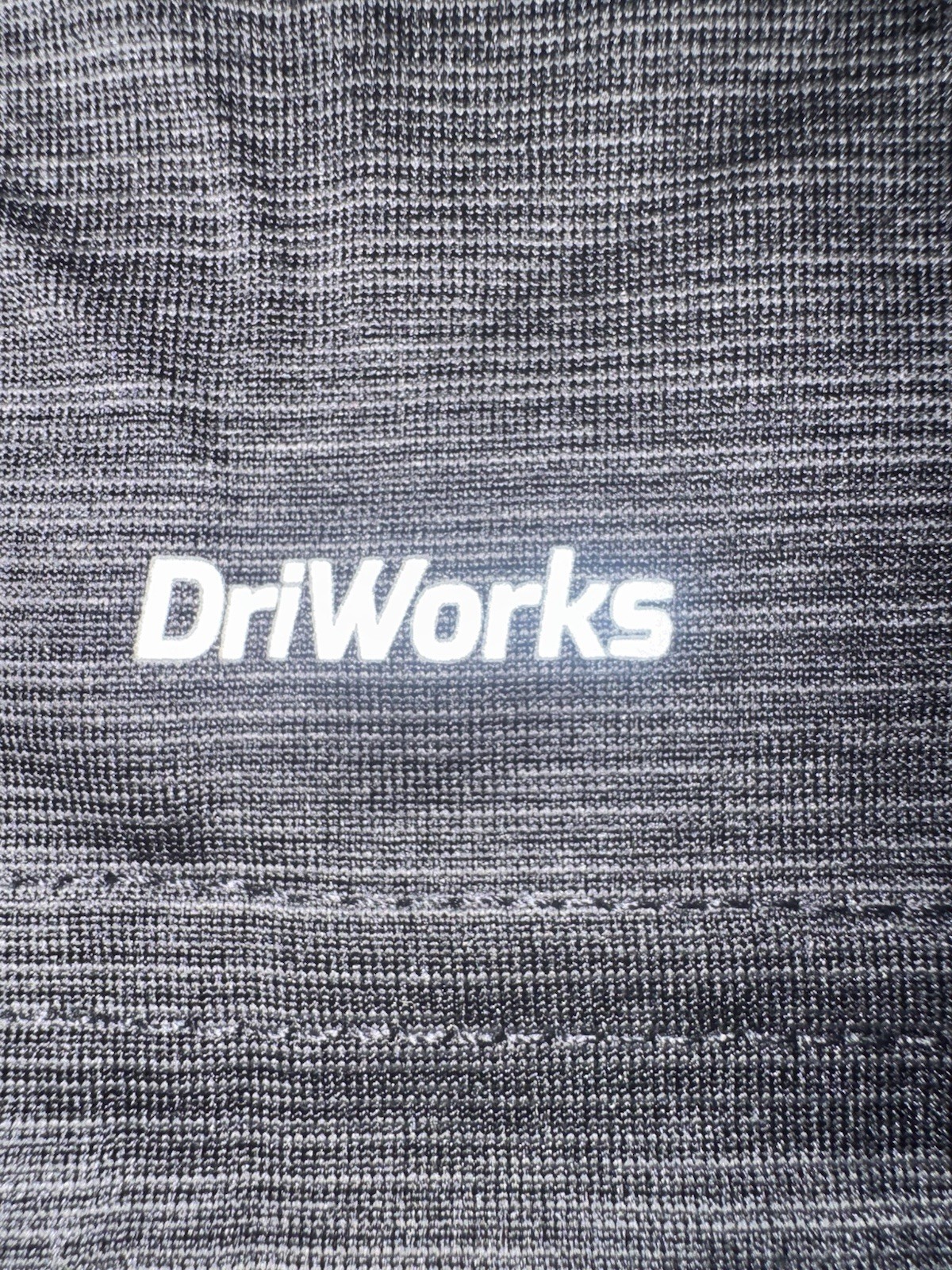 Athletic Works DriWorks Mens Large Black Heather Performance Shirt NWT gallery
