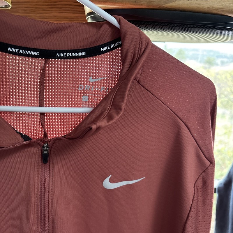 Nike Element 2.0 1/4 Zip Reflective Running Top Size XL Adobe AH8973-655 gallery