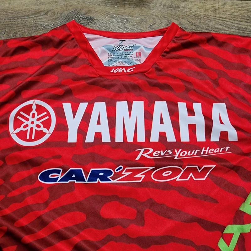Kang Racing Yamaha Motocross Jersey Mens Large Red Mexico Colima Motoclub MX gallery