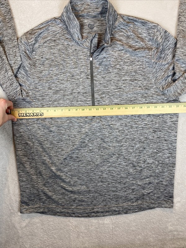Graham Luxe Pullover Mens Size Large Frey 1/4 Zip Top Gray Golf Performance gallery