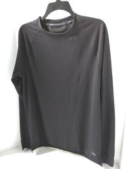 MSX By Michael Strahan Long Sleeve Athletic Shirt Mens Small Black Activewear